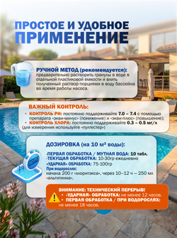 ХЛОРИТЭКС , "ударный" , органический хлор, в гранулах, ведро 1 кг