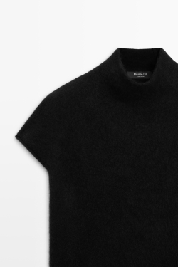 Massimo Dutti Трикотажный джемпер, черный