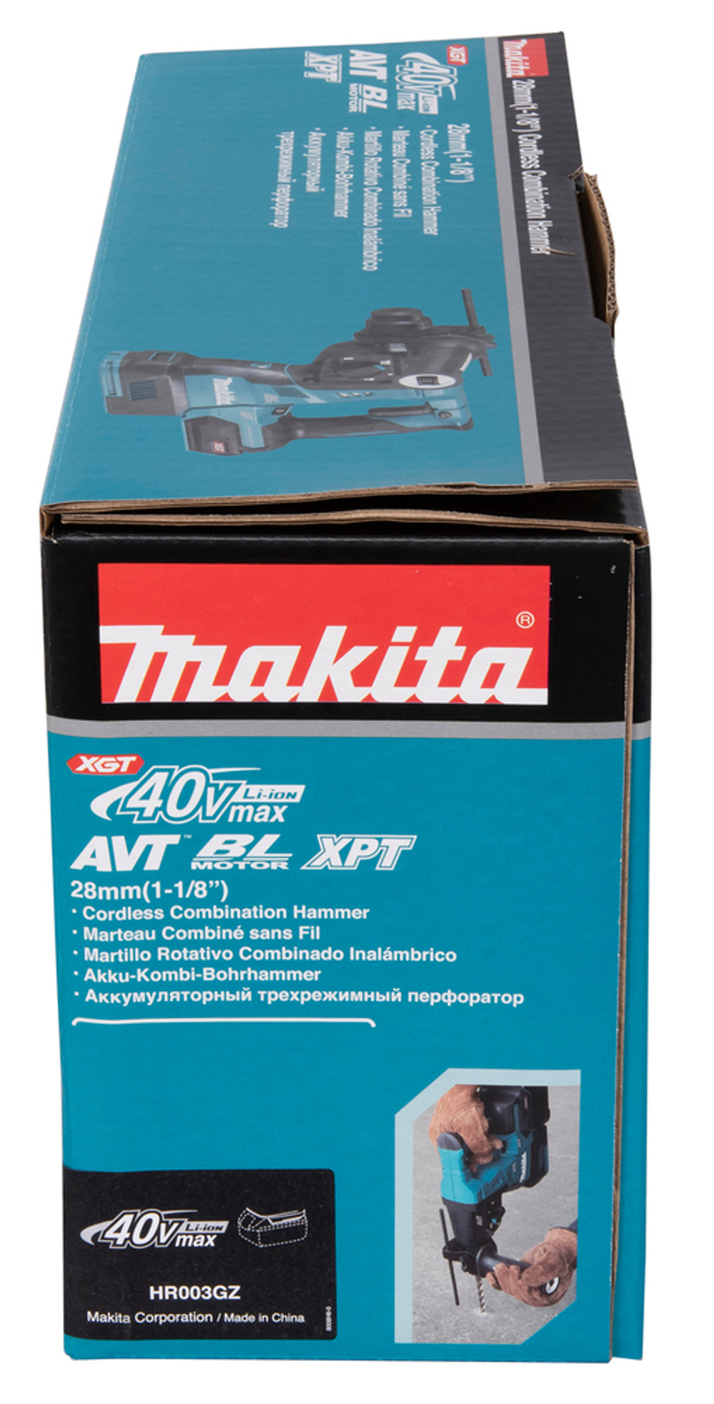 Аккумуляторный 3-х режимный перфоратор SDS-PLUS XGT® HR003GZ Li-ion 40В XGT SDS-PLUS 28 мм 2,8 Дж