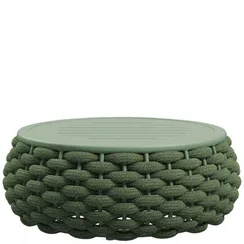 Уличный пуф-столик Pouf Ø80х30 см, зеленый
