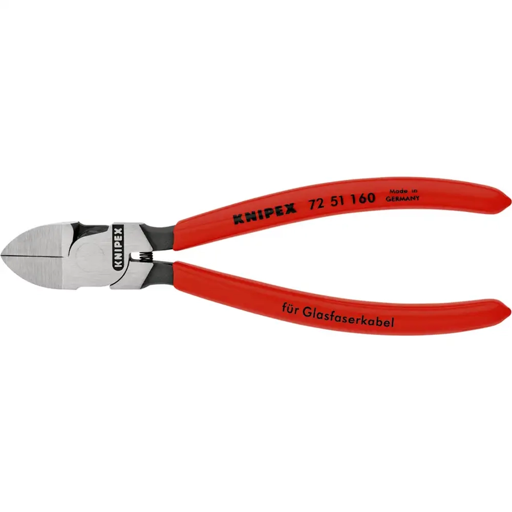 Кусачки боковые для световодов оптоволоконного кабеля 160 мм Knipex 72 51 160