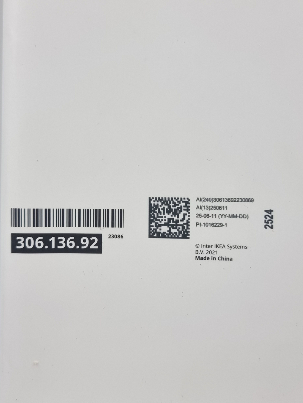 IKEA Штора для ванной LUDDHAGTORN, серая, 180х200 см
