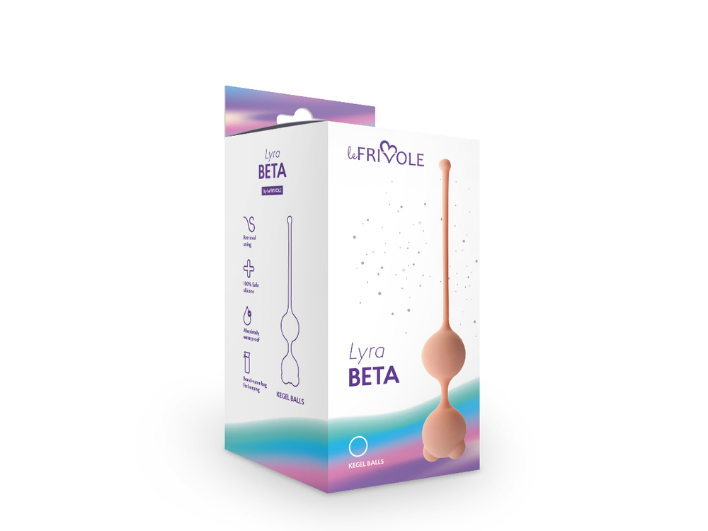 Вагинальные шарики Beta бежевый 16,5 см