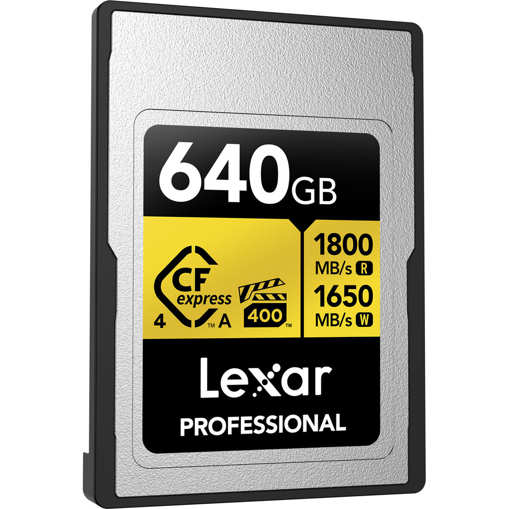 Карта памяти Lexar Professional Gold CFexpress 4.0 Type A 640GB VPG400, R/W 1800/1650 МБ/с