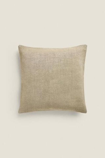 ZARA HOME ОДНОТОННЫЙ ЧЕХОЛ НА ПОДУШКУ, СВЕТЛО-ЗЕЛЕНЫЙ