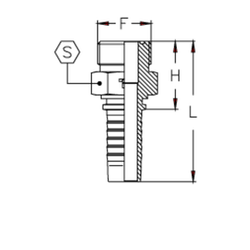 Фитинг DN 12 ORFS (Ш) 1.3/16