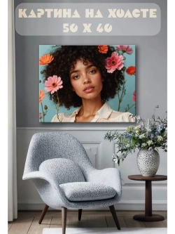 Картина на стену 40 X 50 Девушка