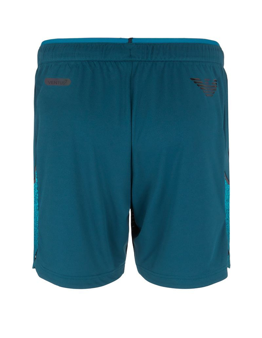 Мужские теннисные шорты EA7 Man Woven Shorts - Бирюзовый
