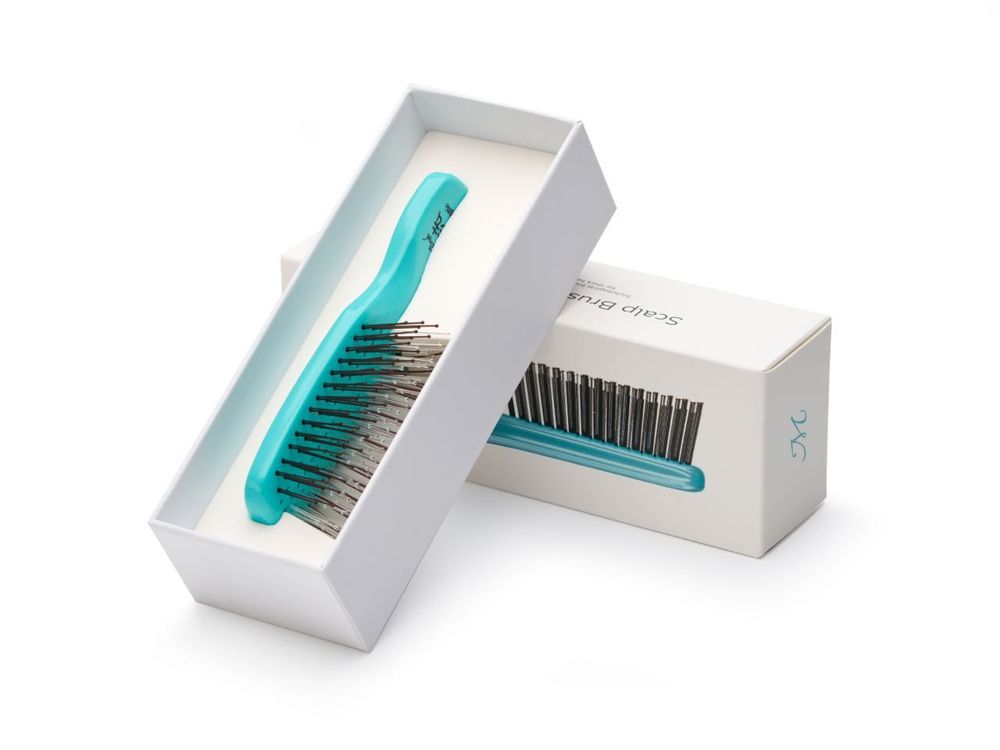 Расческа Majestic Scalp Brush бирюзовый (дорожная версия)
