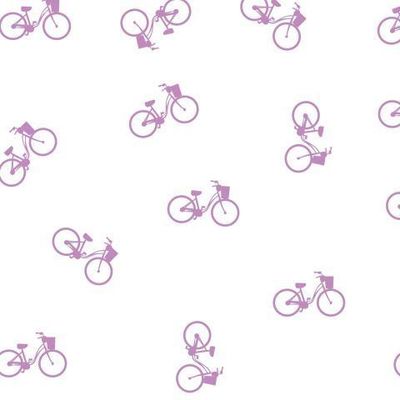 Принт в велосипед на белом фоне, Bicycle print