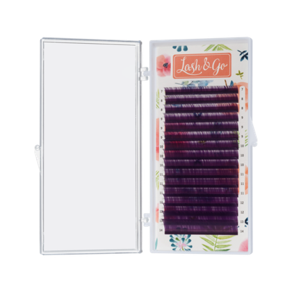 Фиолетовые ресницы Lash&Go MIX - 16 линий