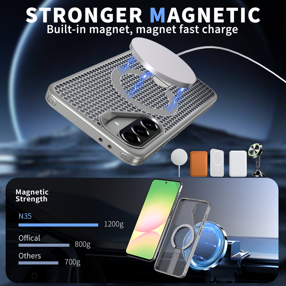 Прозрачный чехол Mesh Pro Magnetic Case для Samsung Galaxy A36 5G