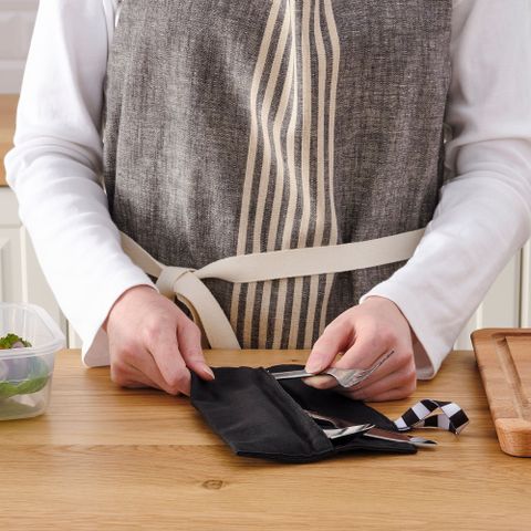 Набор столовых приборов в дорожном чехле IKEA FINSKUREN (ФИНСКУРЕН), Нержавеющая сталь, 3 шт