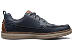Skechers Casual Leather Shoes Men"s Low top Blue