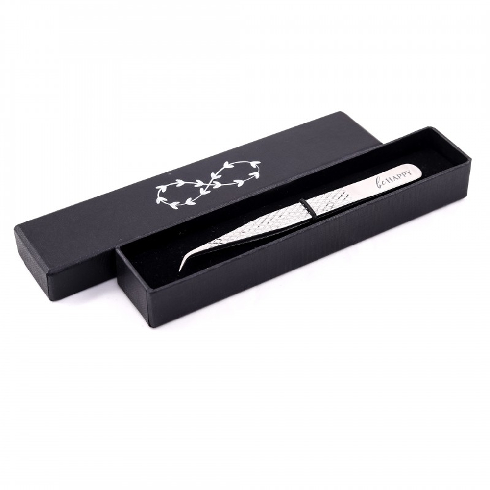 Пинцет C Diamond Silver Be Happy