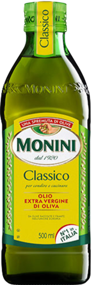 Monini Масло оливковое Classico, стеклянная бутылка, 500 мл
