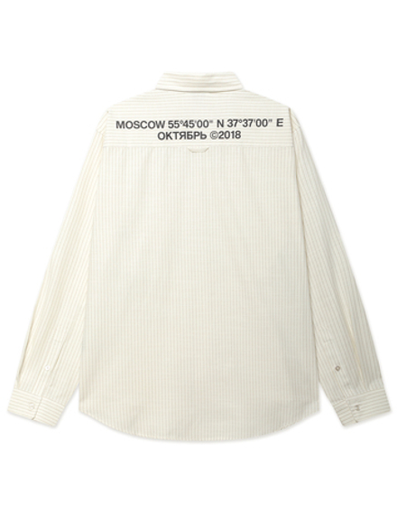 Мужская Рубашка Stripe Oxford