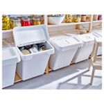 Мусорный бак IKEA SORTERA (СОРТЕРА), Белый, 60 л