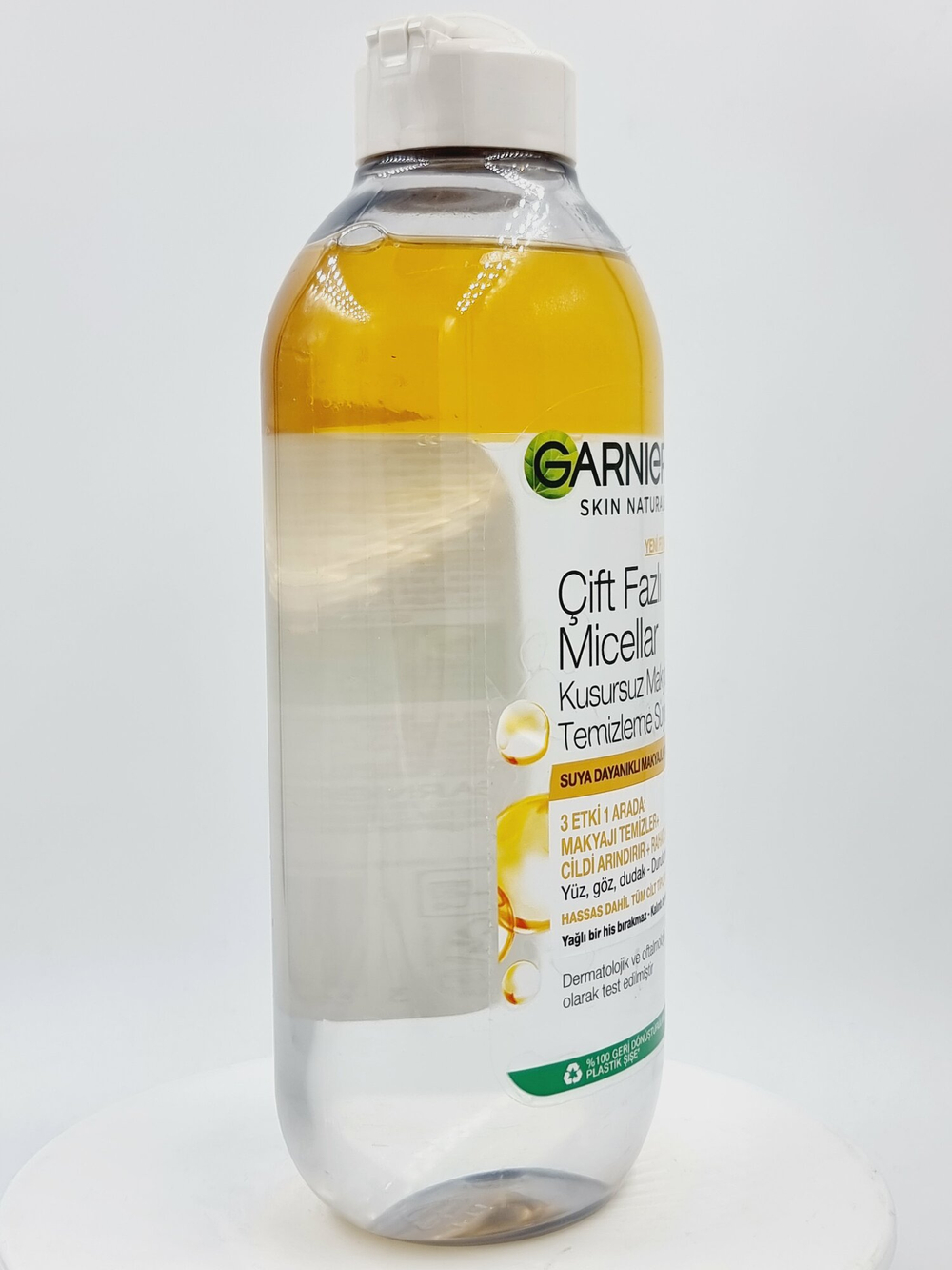 Garnier Двухфазная мицеллярная вода для снятия стойкого макияжа с маслом арганы и витамином Е, 400 мл (Франция)