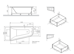 Акриловая ванна AM.PM Spirit (АМ.ПМ Спирит) 160x100 L, W72A-160L100W-A2