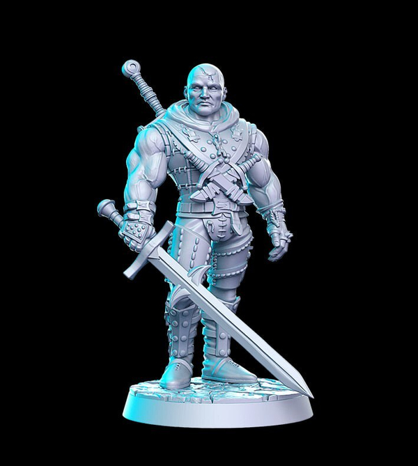Лето из Гулеты из Ведьмака 32мм миниатюра для игр и коллекции (The Witcher, НРИ, Witcher 3, настолки, подарок)