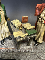 Бронзовая скульптура в стиле Венской бронзы «Мастер каллиграф и ученик»