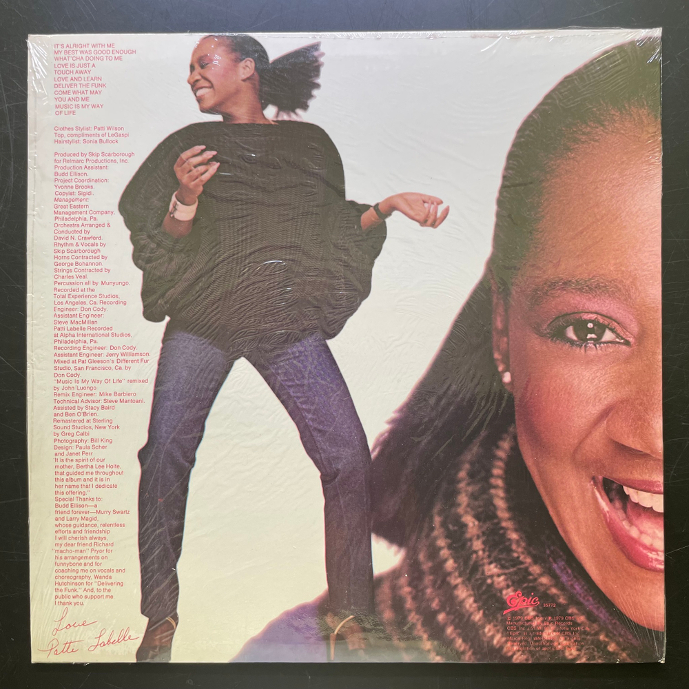 Patti LaBelle ‎– It's Alright With Me (США 1979г.)