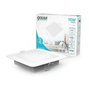 Встраиваемый светодиодный светильник 10W 4000K 998420209 белый Elementary Downlight Gauss