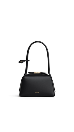 ALAÏA МАЛЕНЬКАЯ СУМКА LE BOULEDOGU ИЗ ТЕЛЯЧЬЕЙ КОЖИ, ЧЕРНЫЙ
