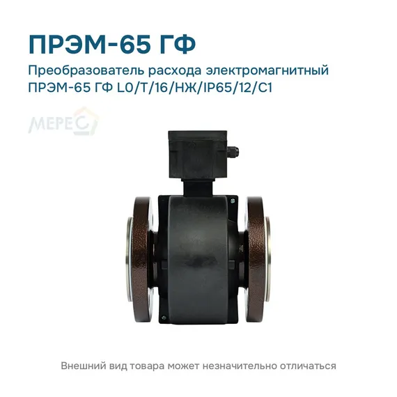Преобразователь расхода электромагнитный ПРЭМ-65 ГФ L0/T/16/НЖ/IP65/12/C1