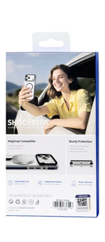 Накладка для i-Phone 17 Pro max Keephone Shockstar MagSnap сине-прозрачный