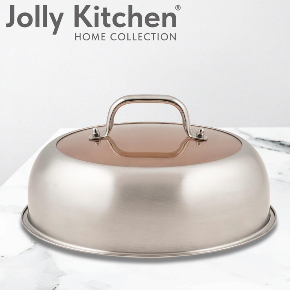 Мантоварка-пароварка Jolly Kitchen три яруса, диаметр 32 см, нержавеющая сталь