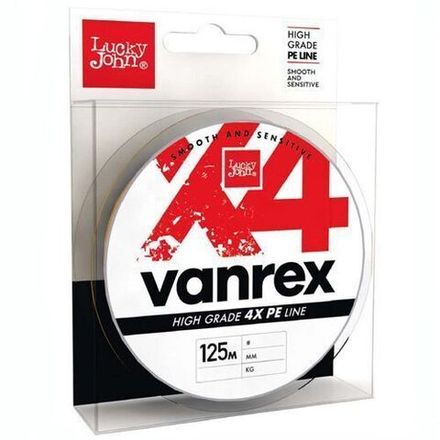 Леска плет. Lucky John Vanrex х4 BRAID Fluo Orange 125/010
