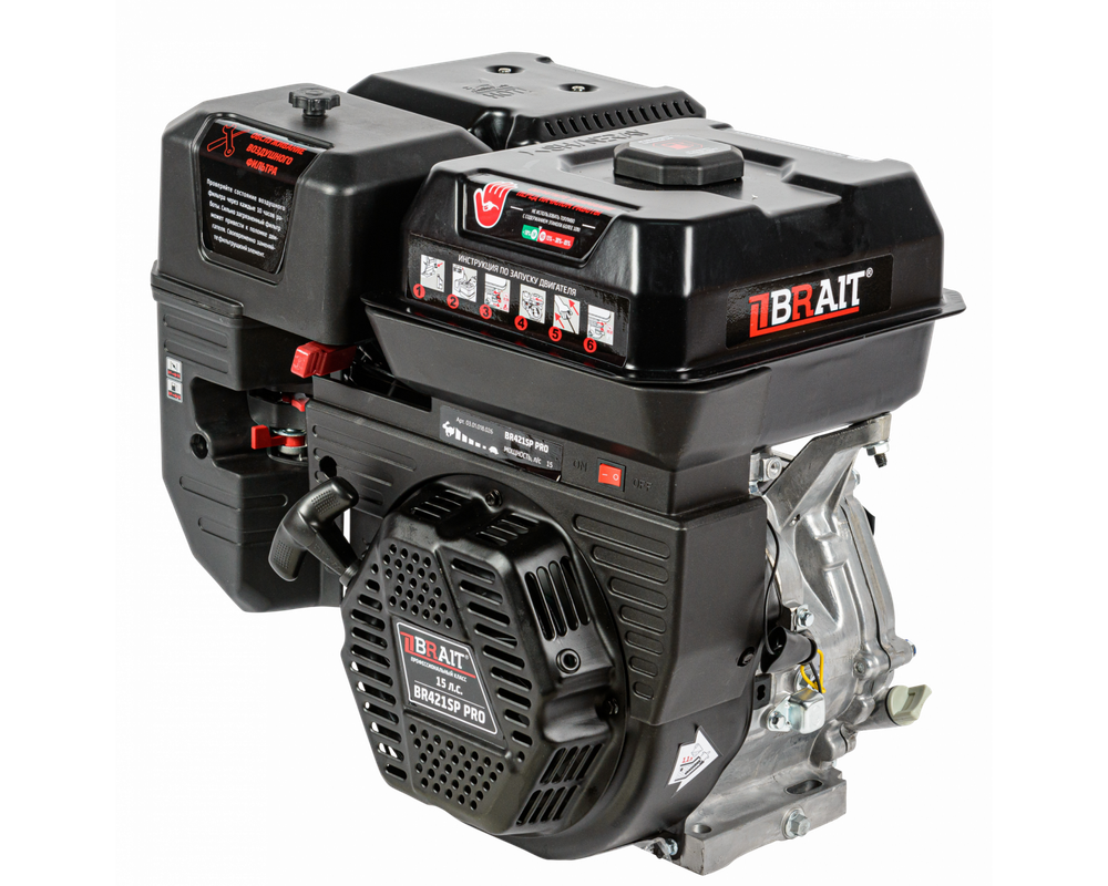 Двигатель бензиновый BRAIT BR421SP PRO 15л.с. 25мм 03.01.018.026
