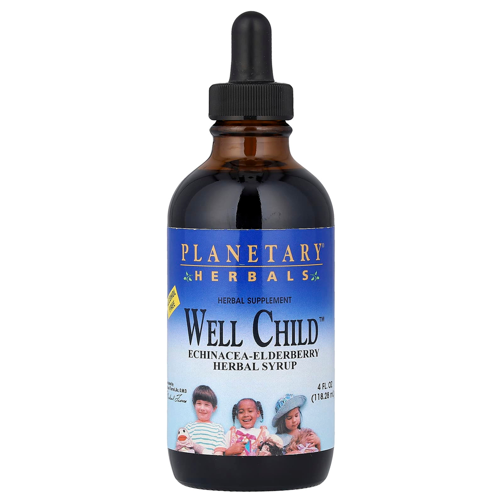 Planetary Herbals, Well Child™, травяной сироп из эхинацеи и бузины, 118,28 мл (4 жидк. унции)