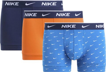 Мужские спортивные боксеры Nike Dri-Fit Essential Cotton Stretch Trunk 3P - blue/orange/dark blue