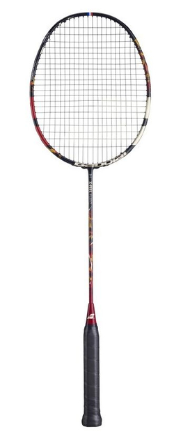 Ракетка для бадминтона Babolat X-Feel Fury Strung - dark red/black/gold