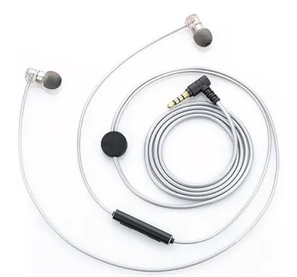 MoonDrop Quarks mic (прозрачный/серый) проводные внутриканальные наушники с микрофоном
