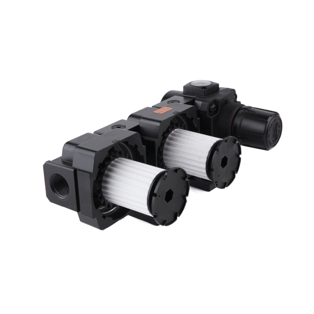 WDK-70740 Блок подготовки воздуха 1/2" двухступенчатый с влагомаслоотделителем, регулятором и маноме
