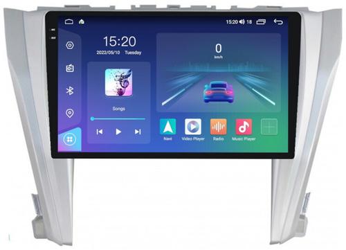Магнитола для Toyota Camry 50 2011-2014 (рамка серебро) - Parafar PF131RN2K на Android 13, Быстрая, QLED+2K, CarPlay, 4G SIM-слот