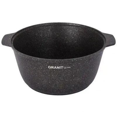 Кастрюля-жаровня 5л «Granit ultra» (original) со стеклянной крышкой жго51а