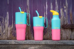 Термостакан Klean Kanteen Rise Tumbler 36oz Straw Lid (1065 мл) Turquoise Kaleidoscope