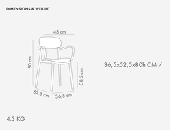 Кресло пластиковое ALI Armchair