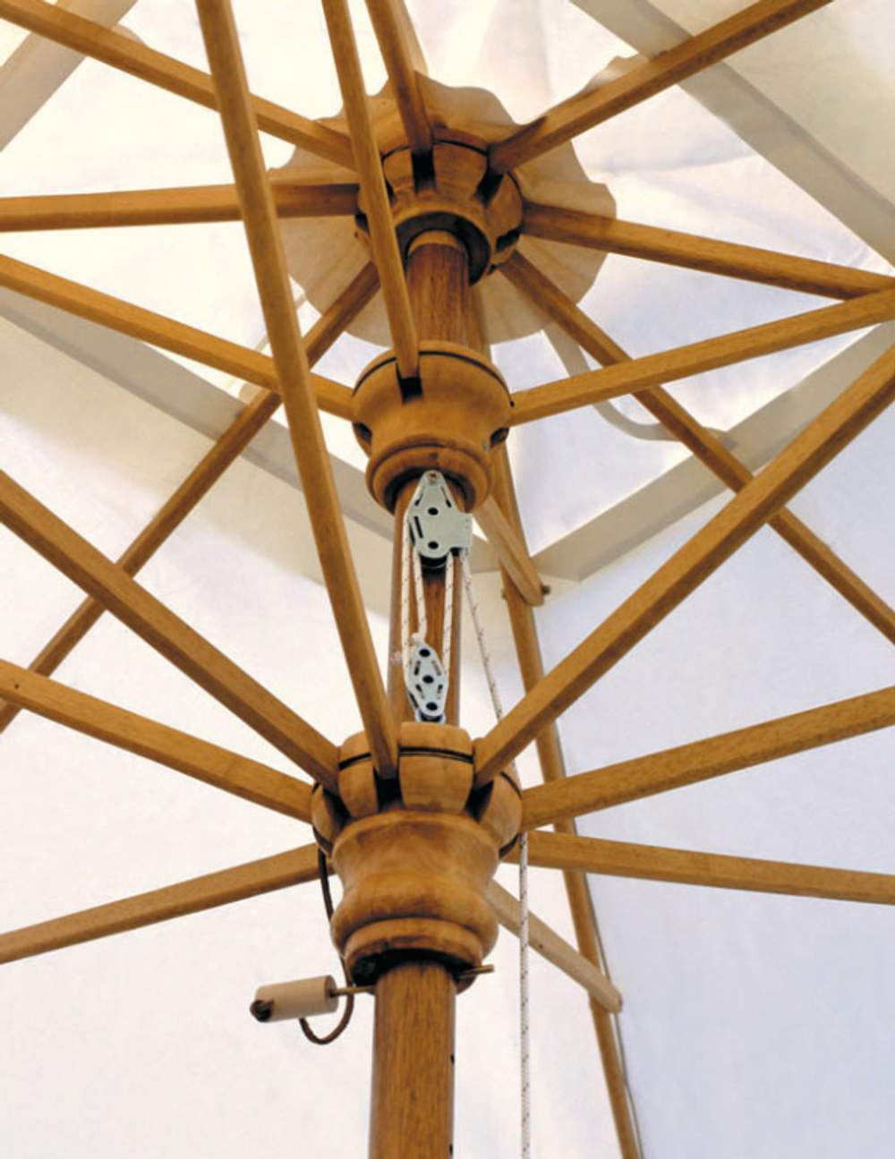 Зонт профессиональный телескопический 3х4 м Scolaro Palladio Telescopic, натуральный, слоновая кость