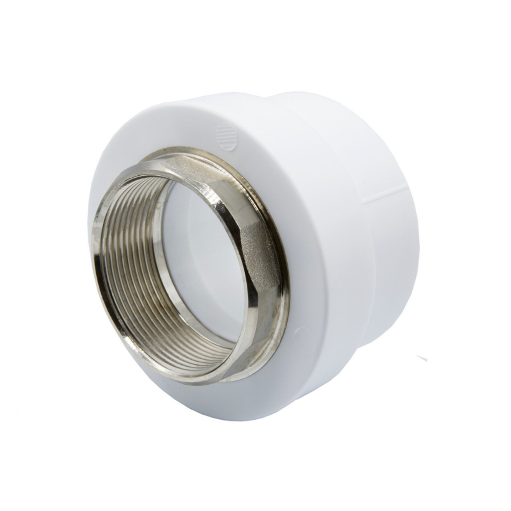 Муфта комб. с вн.р. EVER PLAST 63х2" (бел) 26132