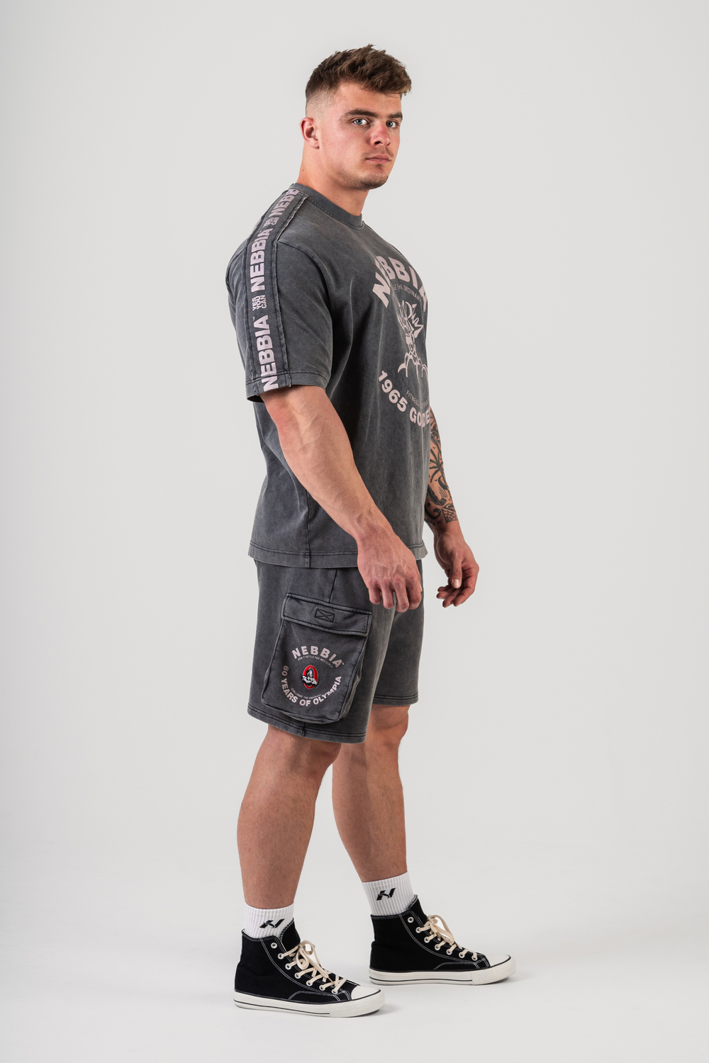 Шорты Washed Loose Fit Cargo Shorts LEGACY 787 Серые