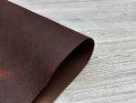 Грейн цв. Коричневый / Grain Dark Cognac, толщ. 2,8+ мм, ременная кожа