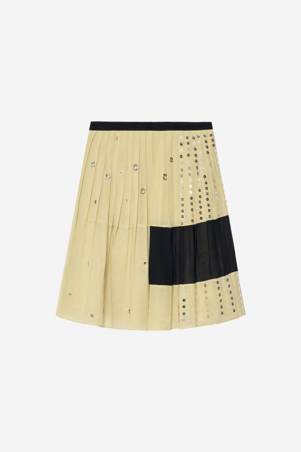 ЮБКА СО ЛЬНОМ И БУСИНАМИ — THE ITEM — ZARA