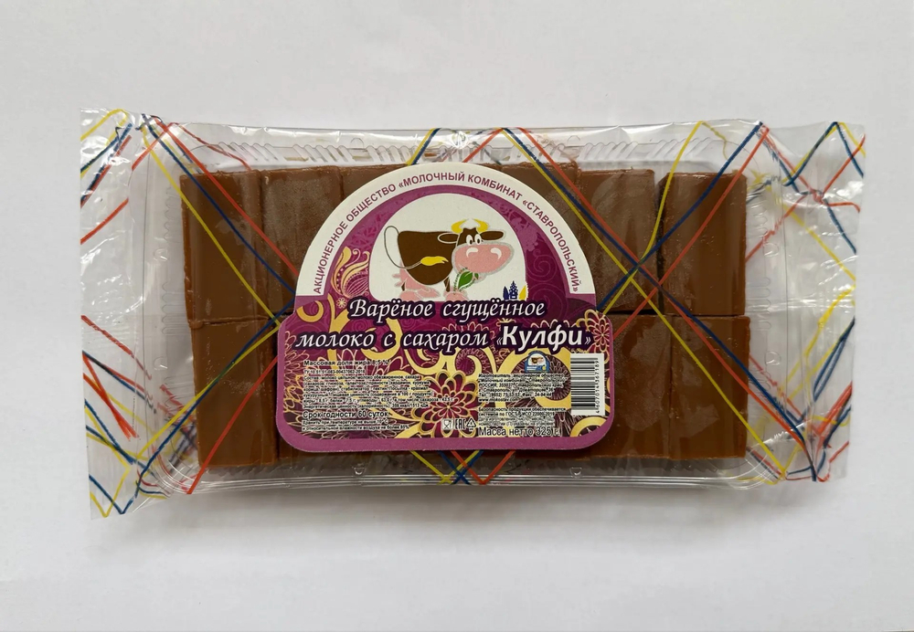 Вареное сгущенное молоко с сахаром "Кулфи", 325 г, 40 г