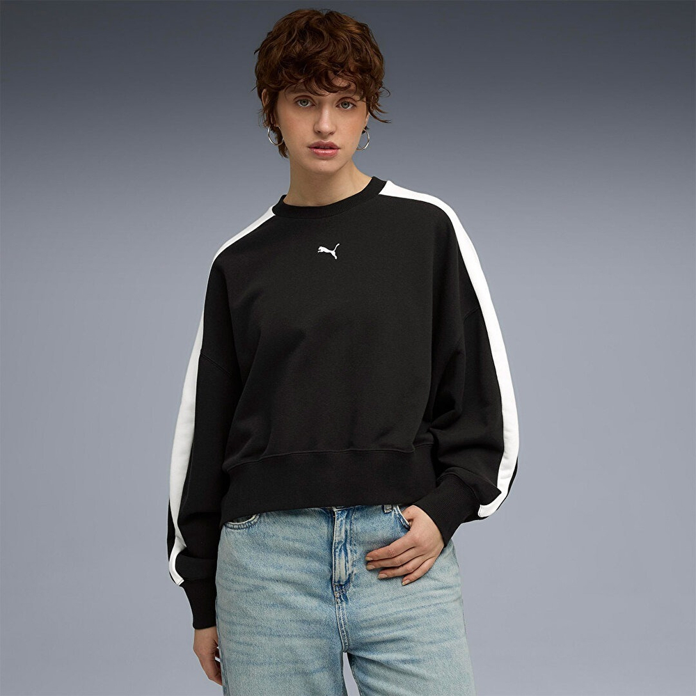 Толстовка женская Puma T7 Over-Oversized Crew TR